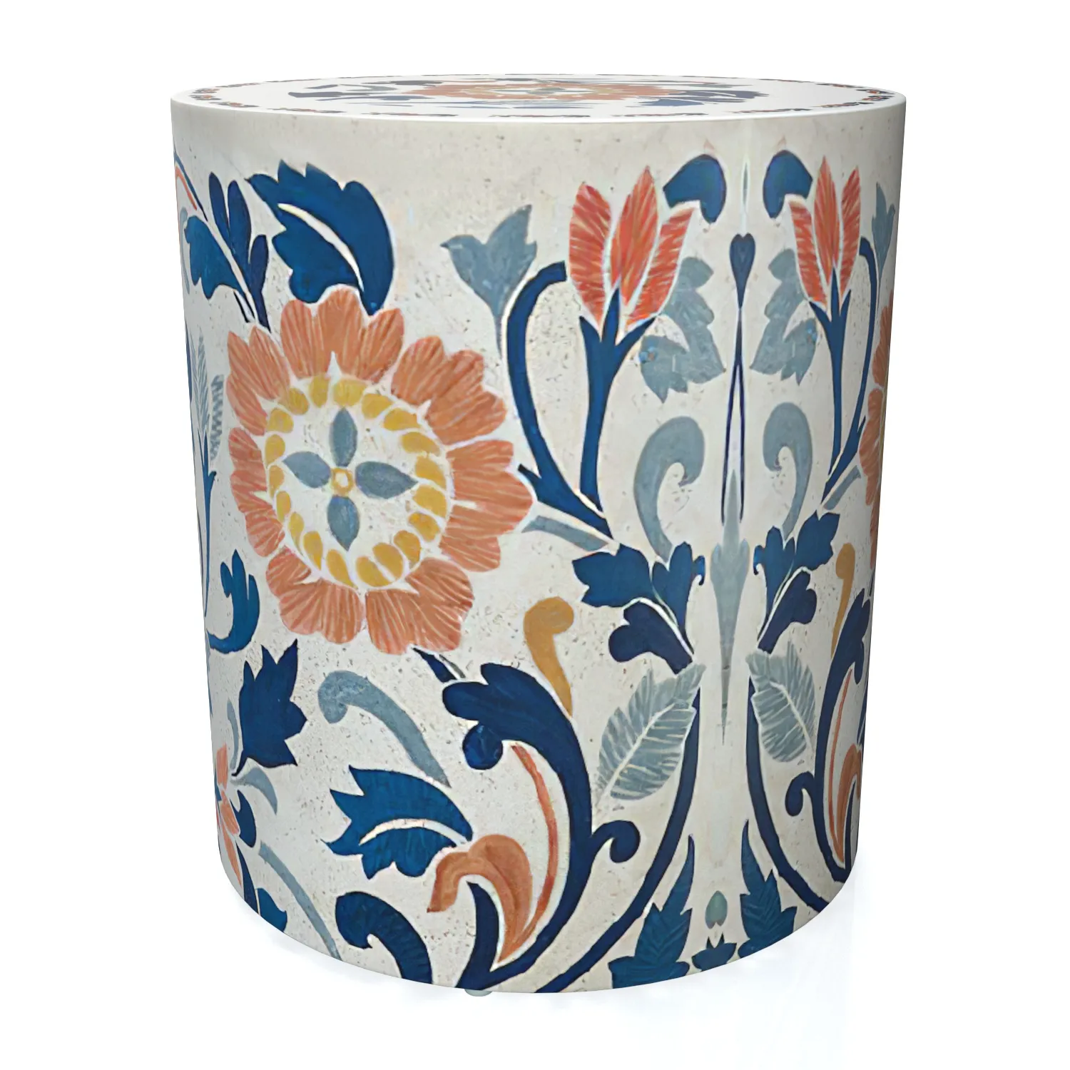 Miray Handpainted Side Table 3D Model_06